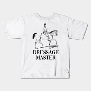 Dressage Master Vintage Horse Riding Illustration Kids T-Shirt